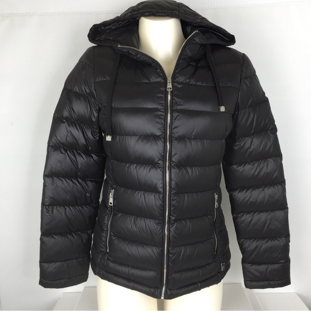 Andrew Marc Packable Lightweight Premium Down Puffer Coat Black Women’s Size S
